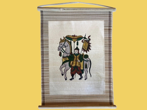 Tranh Đông Hồ Mã Giám Dán Mành 35cm x 45cm