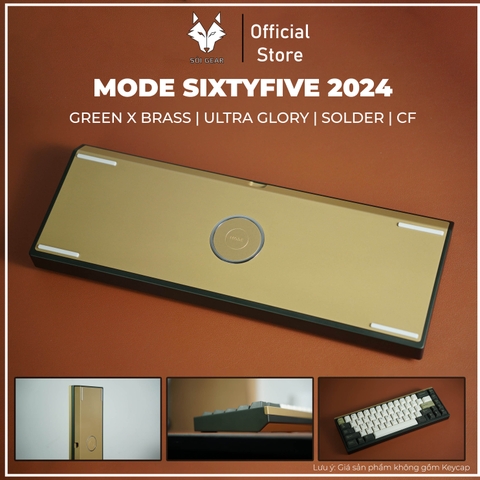 Mode SixtyFive 2024 (Mode65) - Green Brass - Gateron Pro Ultra Glory Yellow
