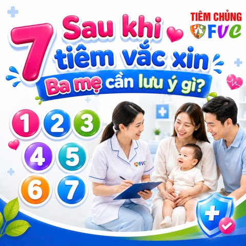 Sau khi tiêm vắc xin, cha mẹ cần lưu ý những gì?