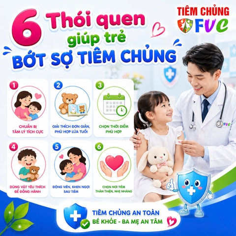 6 cách giúp trẻ bớt sợ khi đến cơ sở tiêm chủng