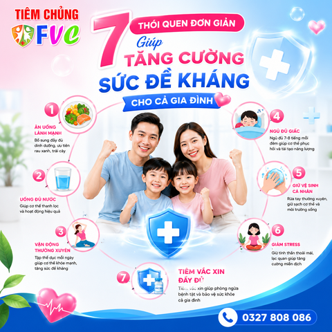 7 thói quen đơn giản giúp tăng cường sức đề kháng cho cả gia đình