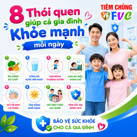 8 thói quen giúp cả gia đình khỏe mạnh mỗi ngày