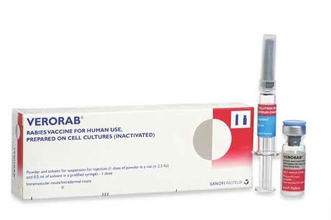 VẮC XIN VERORAB 0.5ML (PHÁP) PHÒNG BỆNH DẠI