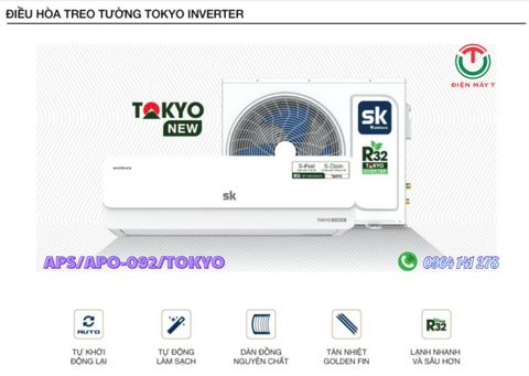 Điều hòa SUMIKURA Tokyo Inverter  9000BTU APS/APO-092/TOKYO