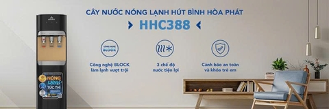 Cây nước nóng lạnh hút bình Hòa Phát HHC388