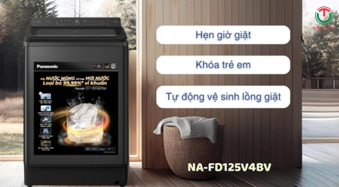 Máy giặt Panasonic Inverter 12.5 kg NA-FD125V4BV