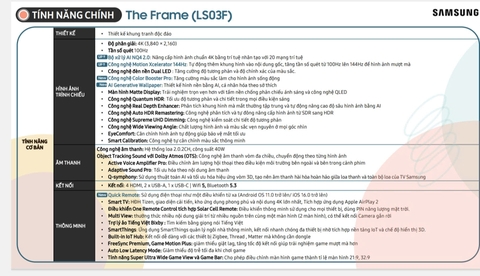 Khung Tranh Smart Tivi Samsung QLED The Frame 65LS03FA
