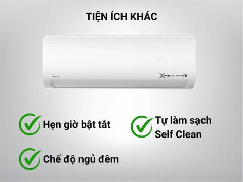 Máy lạnh Midea Inverter 1.5 HP MSCE-13CRFN8