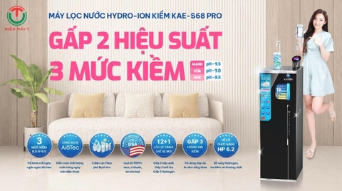 Máy lọc nước Hydro-ion kiềm Karofi KAE-S68 PRO