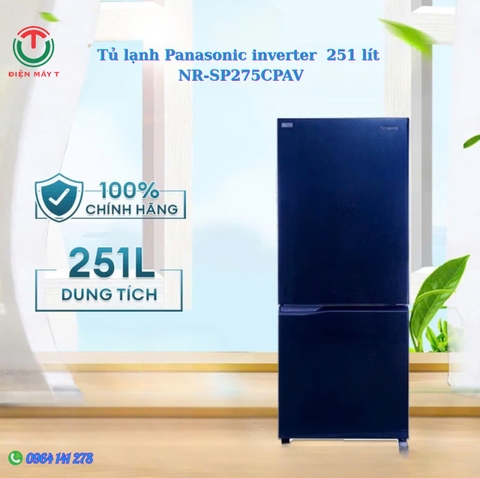 Tủ lạnh Panasonic Inverter 251 lít NR-SP275CPAV
