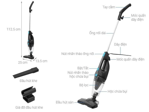 Máy hút bụi cầm tay Comfee CVC-SBLA1(B)