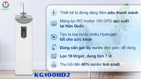 Máy lọc nước RO Hydrogen Kangaroo KG100HD2 8 lõi