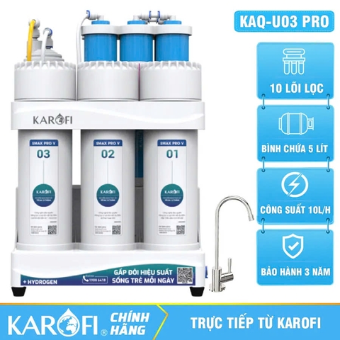 MÁY LỌC NƯỚC RO ĐỂ GẦM KAROFI KAQ-U03 PRO