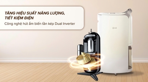 Máy hút ẩm LG Dual Inverter 16L MD16GQSE0