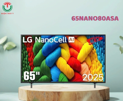 Smart Tivi NanoCell LG AI 4K 65 inch 65NANO80ASA [2025]