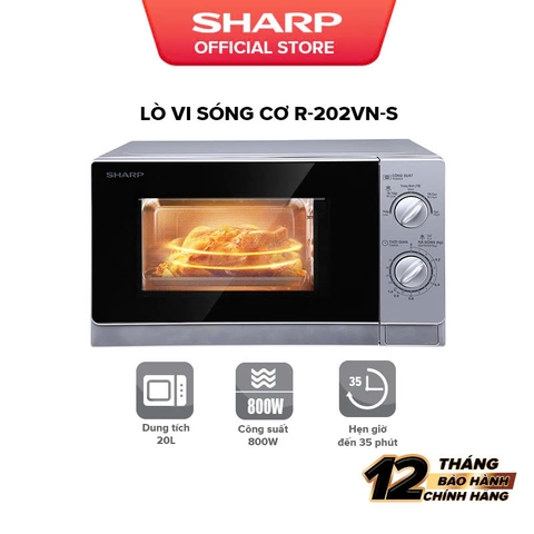 Lò vi sóng Sharp 20 lít R-202VN-S