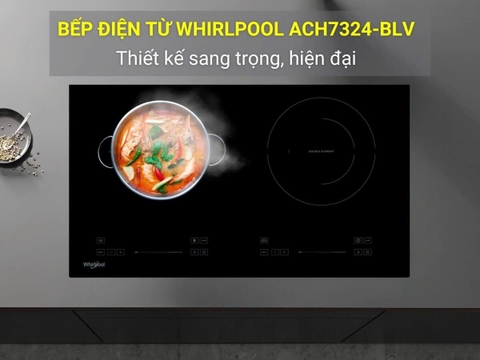 Bếp đôi hồng ngoại điện từ Whirlpool ACH7324/BLV