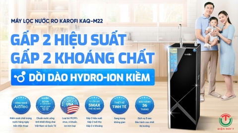 Máy lọc nước nóng lạnh Karofi KAQ-M22 - 12 lõi lọc