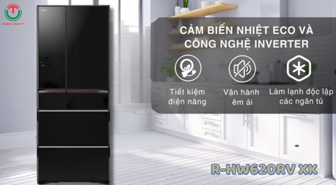 Tủ lạnh Hitachi Inverter 617 lít R-HW620RV XK