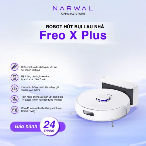 Robot hút bụi lau sàn thông minh Narwal Freo X Plus