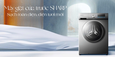 Máy giặt lồng ngang Sharp 11kg ES-FM110CB-DG