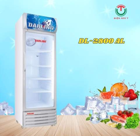 TỦ MÁT 1 CÁNH ĐÈN LED 280L DL-2800AL