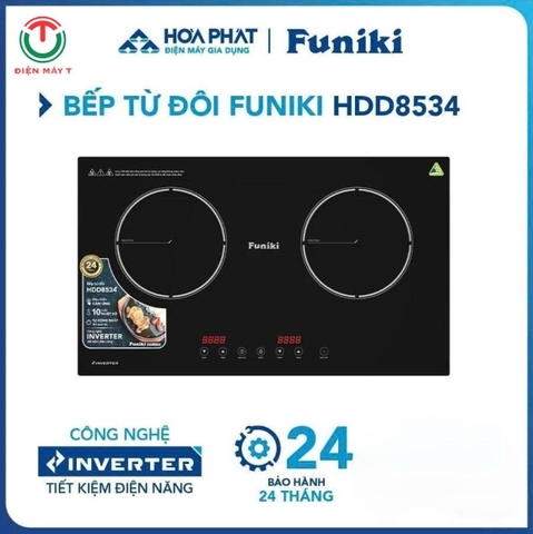 Bếp điện từ đôi Funiki HDD8534 - Hàng chính hãng