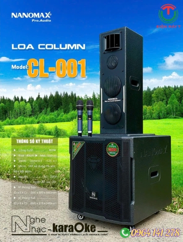 Loa Column Nanomax CL-001  Bass 40cm 850W