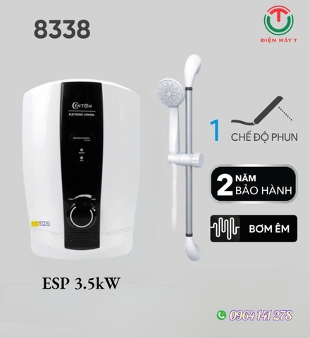 Máy nước nóng trực tiếp Centon 8338ESP 3.5kW ( Có bơm)