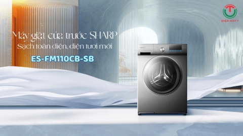 Máy giặt Sharp Inverter 11 kg ES-FM110CB-SB [2025]
