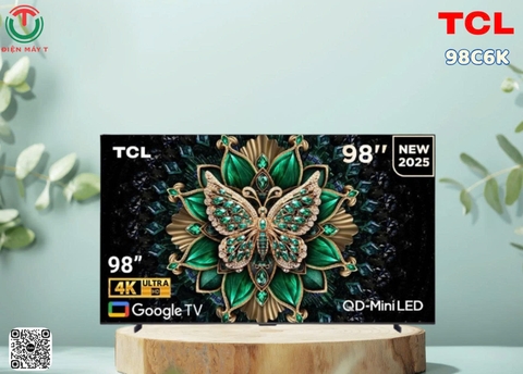 Google Tivi TCL QD-Mini LED 4K 98 Inch 98C6K