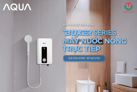 Máy nước nóng trực tiếp Aqua 4500W AEI45M-B1W(VN) _ Không bơm