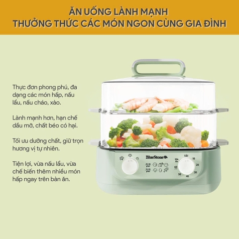 Nồi Lẩu Hấp Điện Đa Năng BlueStone 15 Lít MPB-7235 - 1500W