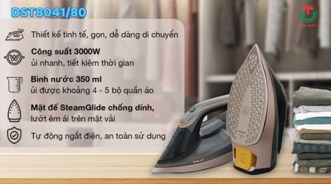 Bàn ủi hơi nước Philips DST8041/80 - 3000W