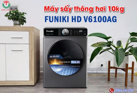 Máy sấy Funiki 10 Kg HD V6100AG