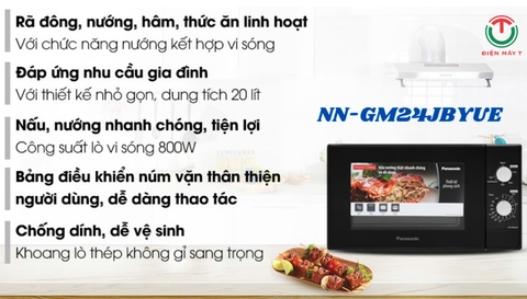 Lò vi sóng Panasonic 20 Lít NN-GM24JBYUE