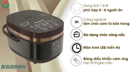 Nồi cơm cao tần Kangaroo 1.8 lít KG599N