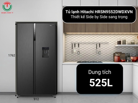Tủ lạnh Hitachi Side by Side 525L HRSN9552DWDXVN