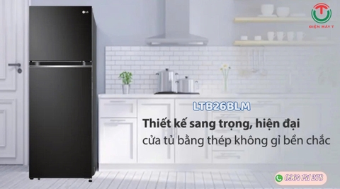 Tủ lạnh LG Inverter 266 lít LTB26BLM