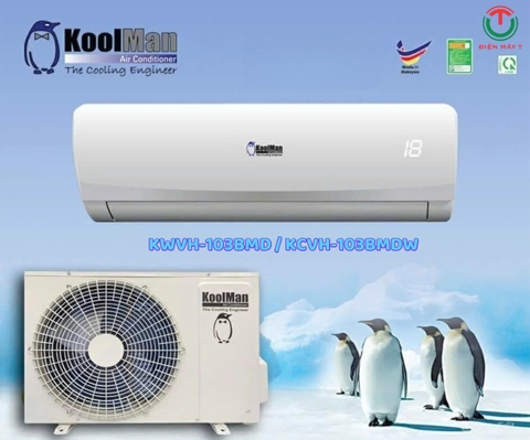 Máy lạnh KOOLMAN INVERTER 1hp KWVH-103BMD/KCVH-103BMDW