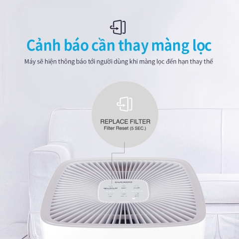 Máy Lọc Không Khí Cuckoo CAC-H2110FW/WHCKV – 66 m²