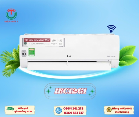 Máy lạnh LG Inverter 1.5 HP IEC12G1 [2025]