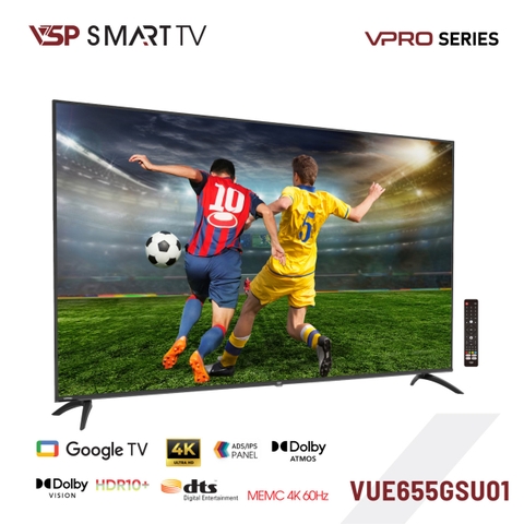 VSP Smart Tivi VPro 65inch VUE65GSU01 4K UHD