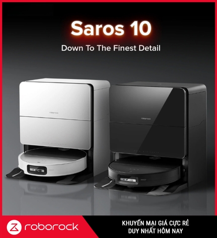 Robot hút bụi lau nhà Roborock Saros 10