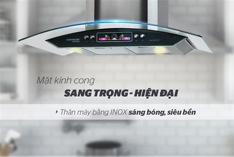 Máy hút mùi kính cong Sunhouse Mama MM6716-70