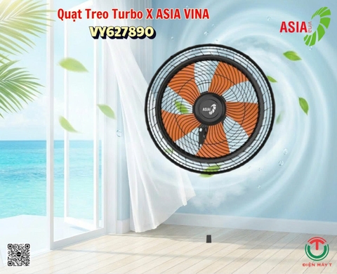 Quạt treo tường ASIAVINA Turbo X VY627890 Đen