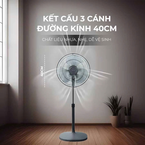 Quạt đứng Tefal VH441790 - Xám