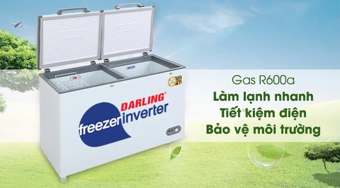 Tủ Đông Mát 2 Ngăn Inverter Darling 370 lít DMF-3999 WI2