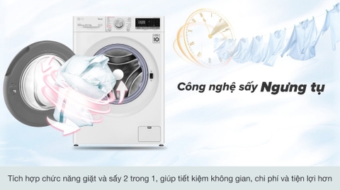 Máy giặt sấy LG Inverter 8.5 Kg FV1408G4W