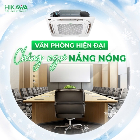 ( MALAYSIA ) Điều hòa âm trần Cassette MONO HIKAWA 1 chiều 30000 BTU HI-CC30M/HO-CC30M ( 1 PHA )